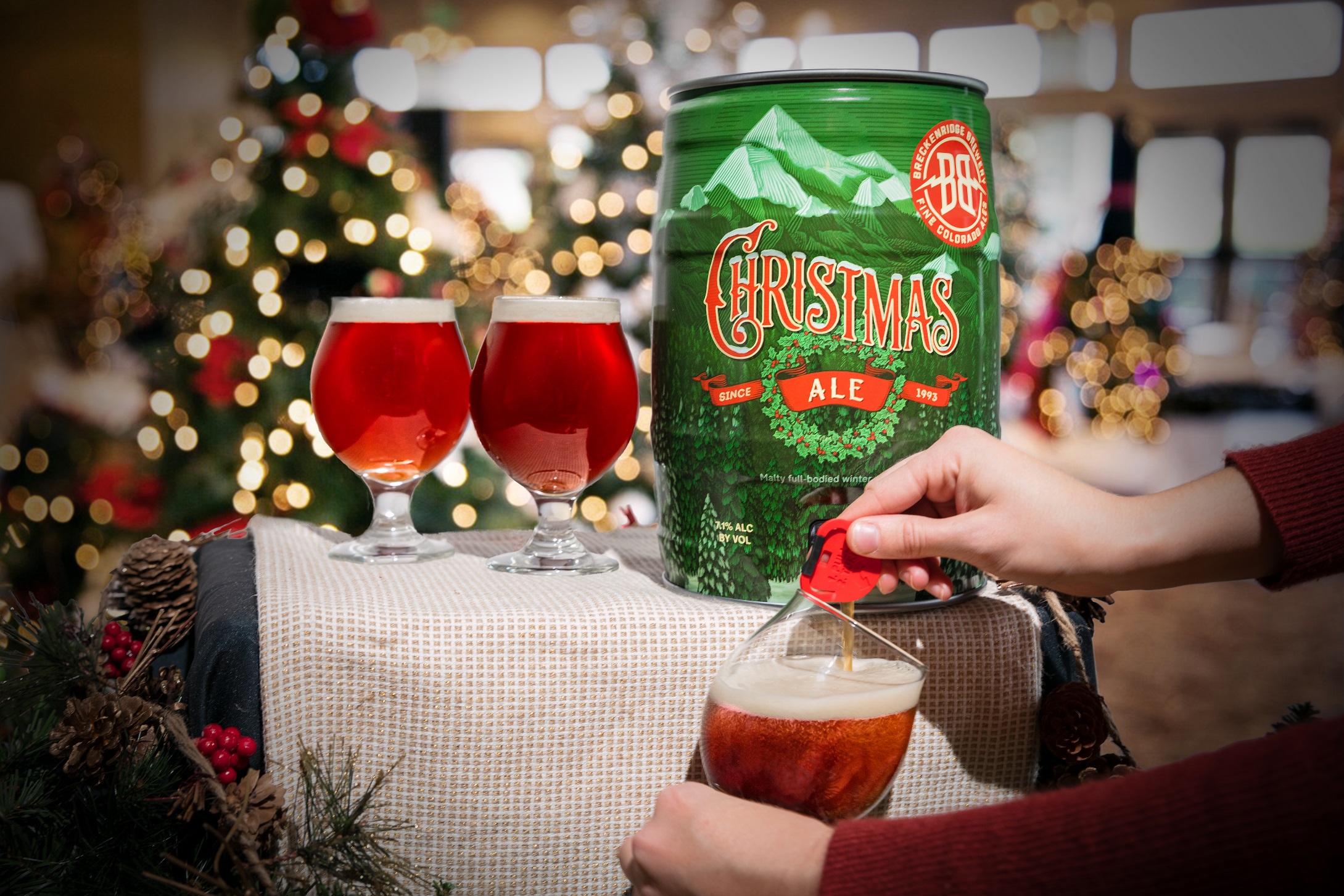 MiniKeg Merriment Breckenridge Brewery’s Christmas Ale Spreads Joy